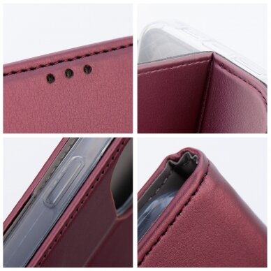 Samsung S23 PLUS bordo spalvos MAGNETIC dėklas 6