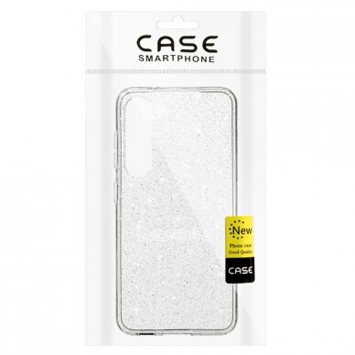 Samsung S23 PLUS clear Crystal Glitter nugarėlė 5