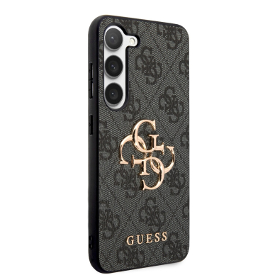 Samsung S23 PLUS grey Metal Logo GUESS nugarėlė 4