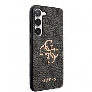 Samsung S23 PLUS grey Metal Logo GUESS nugarėlė 4