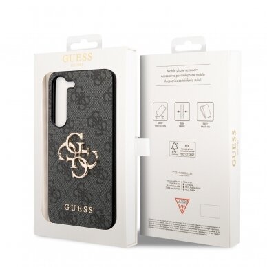 Samsung S23 PLUS grey Metal Logo GUESS nugarėlė 7