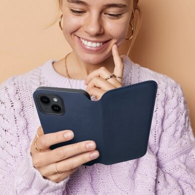 Samsung S23 PLUS mėlynas DUAL POCKET dėklas 4