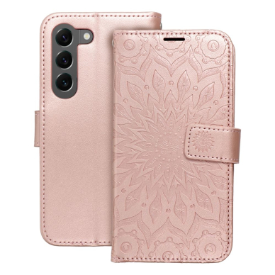 Samsung S23 PLUS MEZZO rausvas Mandala dėklas