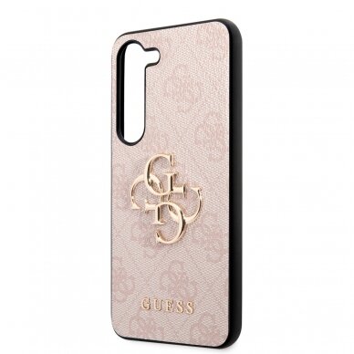 Samsung S23 PLUS pink Metal Logo GUESS nugarėlė 5