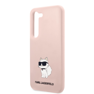 Samsung S23 PLUS pink NFT Liquid Silicone KARL LAGERFELD nugarėlė 5