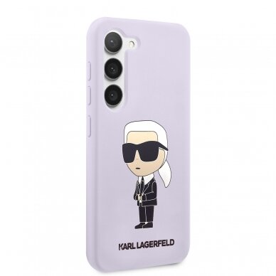 Samsung S23 PLUS purple NFT Liquid Silicone KARL LAGERFELD nugarėlė 4