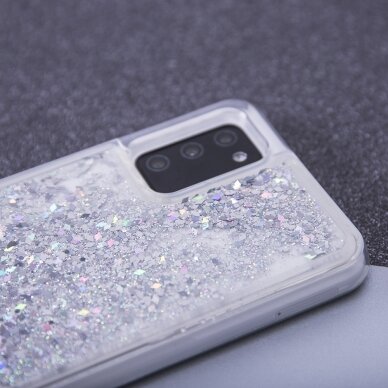 Samsung S23 PLUS sidabro spalvos WATER SPARKLE nugarėlė 5