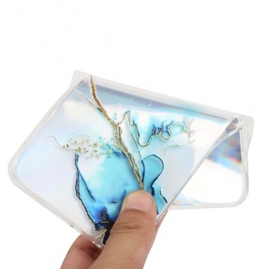 Samsung S23 PLUS Tracy nugarėlė LASER MARBLE Blue 2