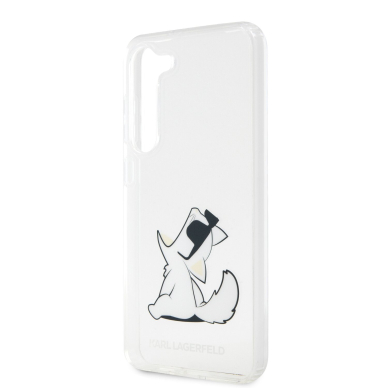 Samsung S23 PLUS transparent Choupette eat KARL LAGERFELD nugarėlė 5