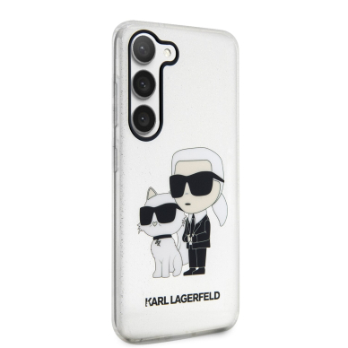 Samsung S23 PLUS transparent NFT IML Glitter KARL LAGERFELD nugarėlė 4