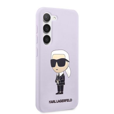 Samsung S23 purple NFT Liquid Silicone KARL LAGERFELD nugarėlė 4