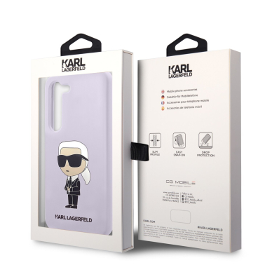 Samsung S23 purple NFT Liquid Silicone KARL LAGERFELD nugarėlė 7
