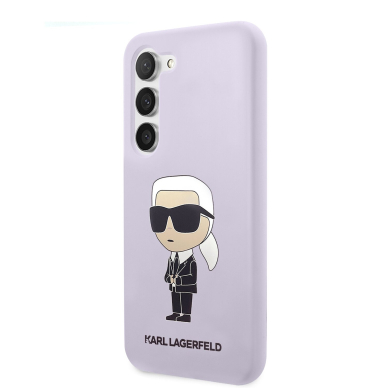Samsung S23 purple NFT Liquid Silicone KARL LAGERFELD nugarėlė 3