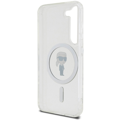 Samsung S23 transparent MagSafe Ikonik IML KARL LAGERFELD nugarėlė 6