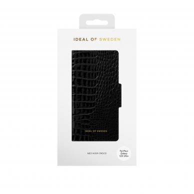 Samsung S23 ULTRA iDeal Of Sweden dėklas Neo Noir Croco 1