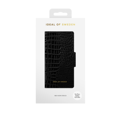 Samsung S23 ULTRA iDeal Of Sweden dėklas Neo Noir Croco 1