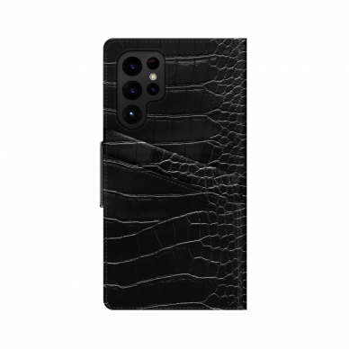 Samsung S23 ULTRA iDeal Of Sweden dėklas Neo Noir Croco 3