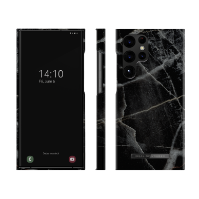 Samsung S23 ULTRA iDeal Of Sweden nugarėlė Black Thunder Marble 2