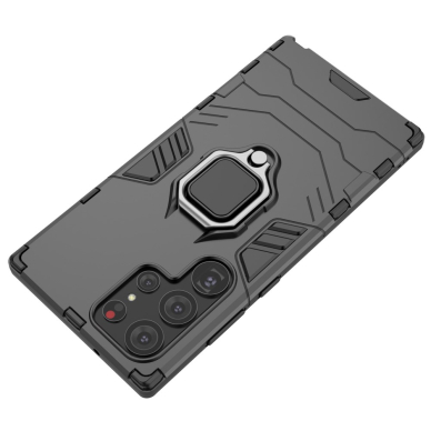 Samsung S23 ULTRA juoda Tracy RING ARMOR nugarėlė 3