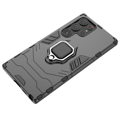 Samsung S23 ULTRA juoda Tracy RING ARMOR nugarėlė 4