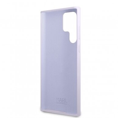Samsung S23 ULTRA purple NFT Liquid Silicone KARL LAGERFELD nugarėlė 6