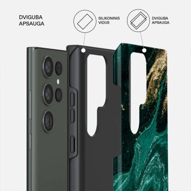 Samsung S23 ULTRA / S22 ULTRA Magnetic Emerald Pool Tough BURGA nugarėlė 1
