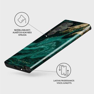Samsung S23 ULTRA / S22 ULTRA Magnetic Emerald Pool Tough BURGA nugarėlė 2