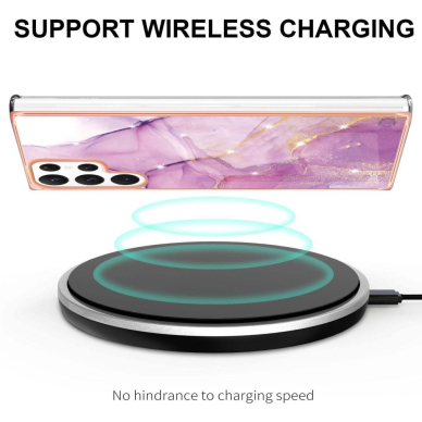 Samsung S23 ULTRA Tracy nugarėlė MILKY WAY MARBLE Purple 2