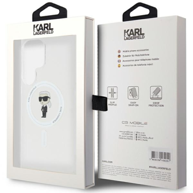 Samsung S23 ULTRA Transparent MagSafe Ikonik IML KARL LAGERFELD nugarėlė 7