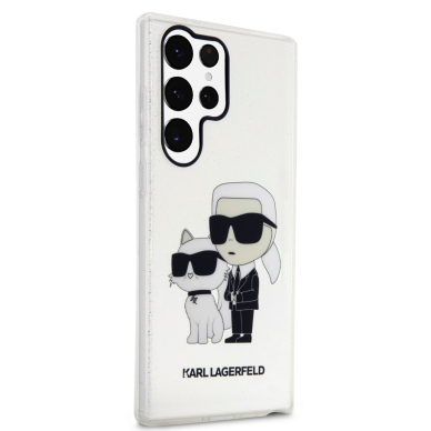 Samsung S23 ULTRA transparent NFT IML Glitter KARL LAGERFELD nugarėlė 4