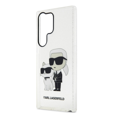 Samsung S23 ULTRA transparent NFT IML Glitter KARL LAGERFELD nugarėlė 5