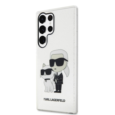 Samsung S23 ULTRA transparent NFT IML Glitter KARL LAGERFELD nugarėlė 3
