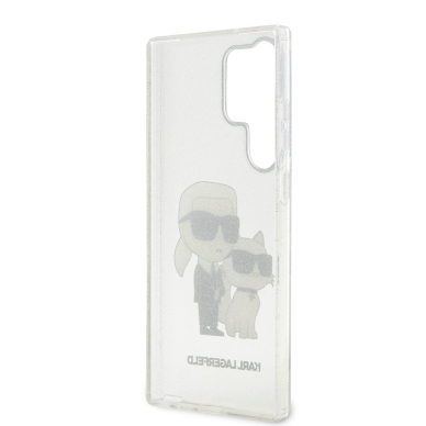 Samsung S23 ULTRA transparent NFT IML Glitter KARL LAGERFELD nugarėlė 6