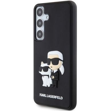 Samsung S24 black 3D Rubber Karl&Choupette KARL LAGERFELD nugarėlė 1