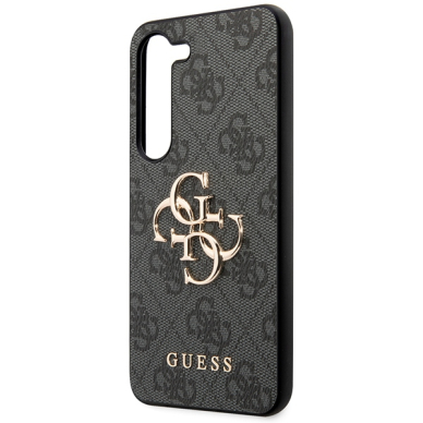 Samsung S24 black Big Metal Logo GUESS nugarėlė 5