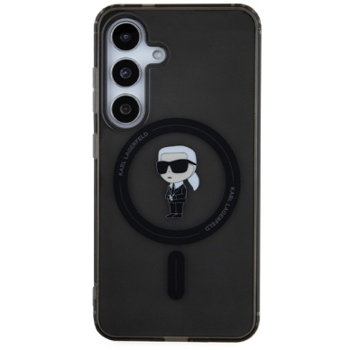 Samsung S24 black MagSafe Ikonik IML KARL LAGERFELD nugarėlė 2