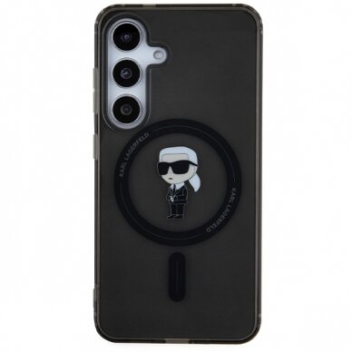 Samsung S24 black MagSafe Ikonik IML KARL LAGERFELD nugarėlė 2