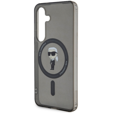 Samsung S24 black MagSafe Ikonik IML KARL LAGERFELD nugarėlė 5