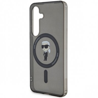 Samsung S24 black MagSafe Ikonik IML KARL LAGERFELD nugarėlė 5
