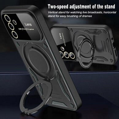 Samsung S24 black Magsafe KICKSTAND nugarėlė 3