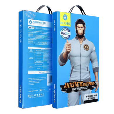 Samsung S24 / S25 black pilnas Mr. Monkey 5D stiklas