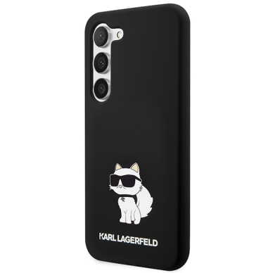 Samsung S24 black Silicone Choupette KARL LAGERFELD nugarėlė 1