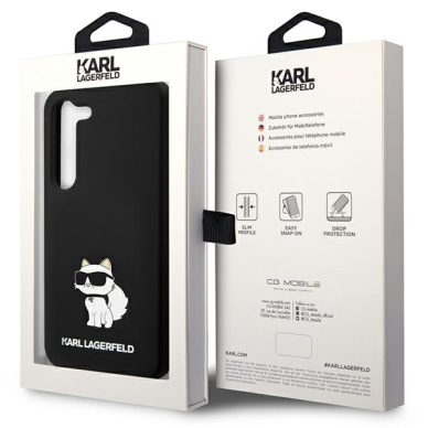 Samsung S24 black Silicone Choupette KARL LAGERFELD nugarėlė 7