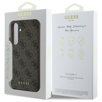 Samsung S24 FE brown Charms GUESS nugarėlė 7