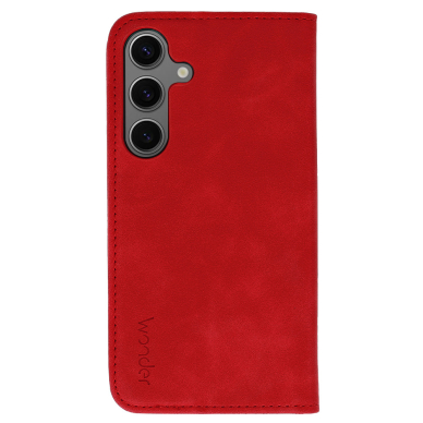 Samsung S24 FE red Velvet Smart dėklas 2