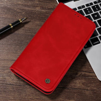 Samsung S24 FE red Velvet Smart dėklas 6