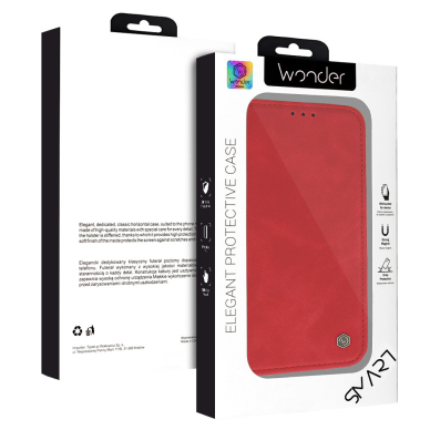 Samsung S24 FE red Velvet Smart dėklas 7