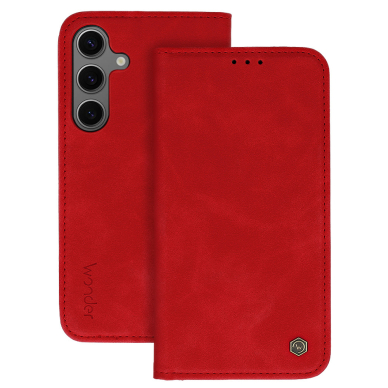 Samsung S24 FE red Velvet Smart dėklas