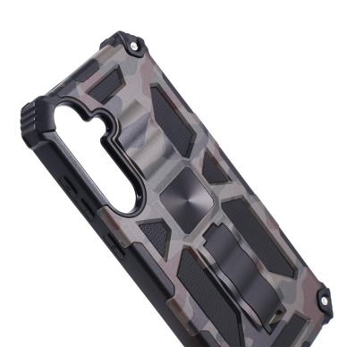 Samsung S24 green camouflage ARMOR METAL nugarėlė 5