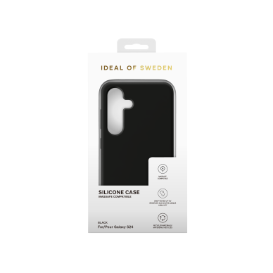 Samsung S25 / S24 iDeal Of Sweden nugarėlė MagSafe Silicone Black 2